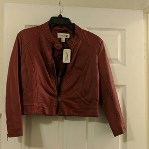 NWT Forever 21 Faux Leather Jackwt